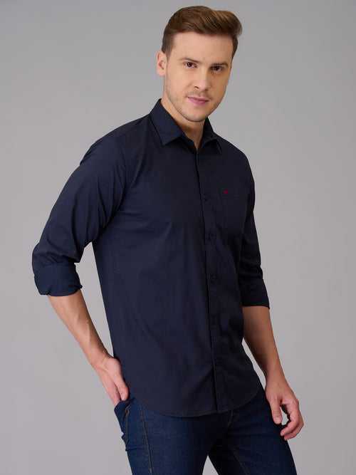 Men Navy Blue Formal Shirt (GBHM23ED28)