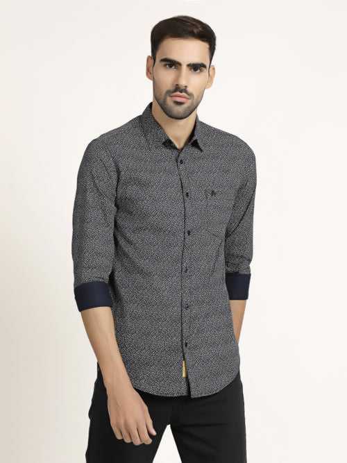 Men Printed Casual Shirt (GBRJ6011)