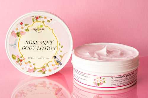 BODY LOTION ROSE MINT- LIGHT WEIGHT ULTRA HYDRATING ALL DAY LOTION