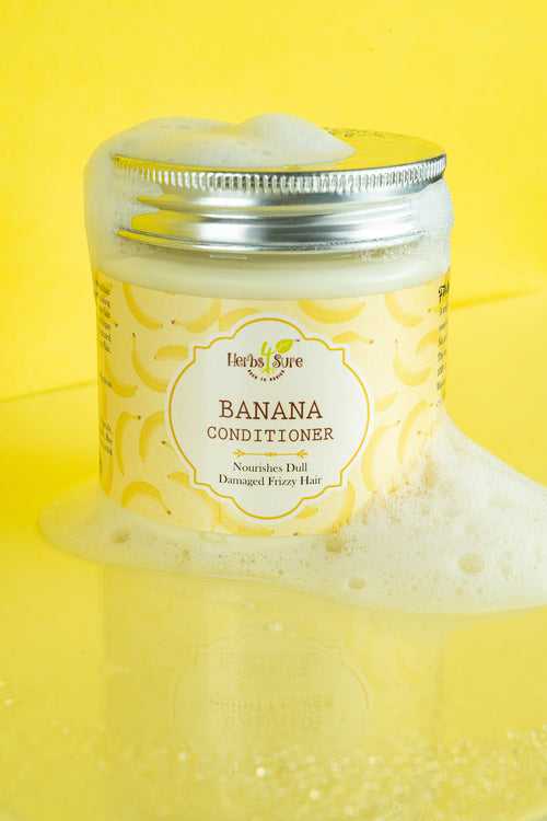 BANANA CONDITIONER - NOURISHES DULL DAMAGED FRIZZY HAIR - DEEP CONDITIONING - PREVENTS HAIRFALL - IMPROVES HAIR DENSITY