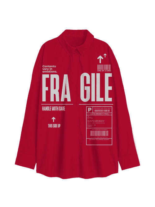 The Fragile Shirt - Women (Red)