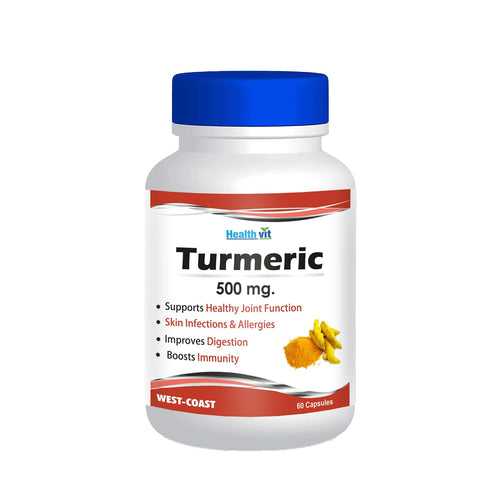 Healthvit Turmeric 500 Mg - 60 Capsules