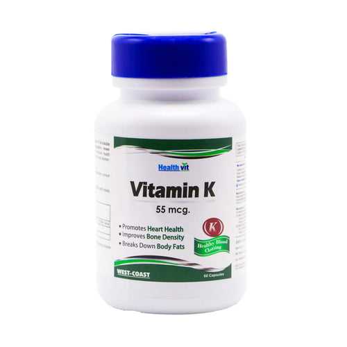 HealthVit Vitamin K 55 mcg – 60 Capsules