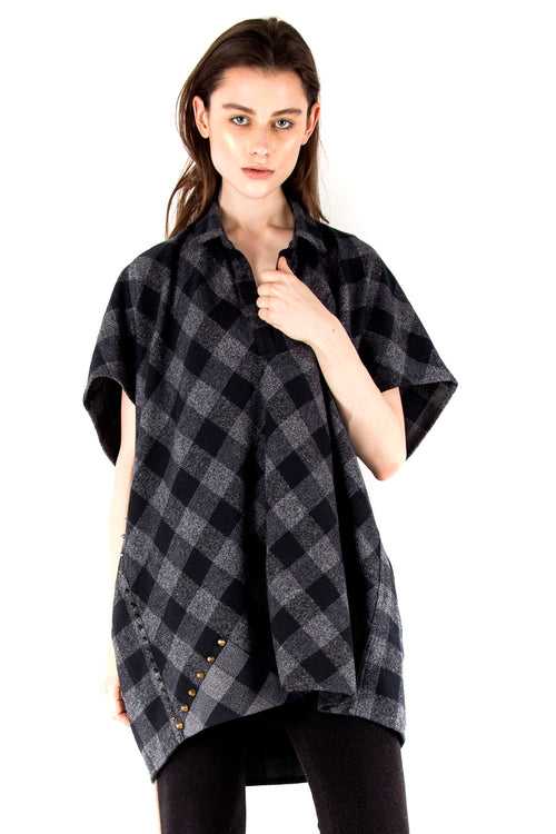 Black Contemporary Collared Kaftan