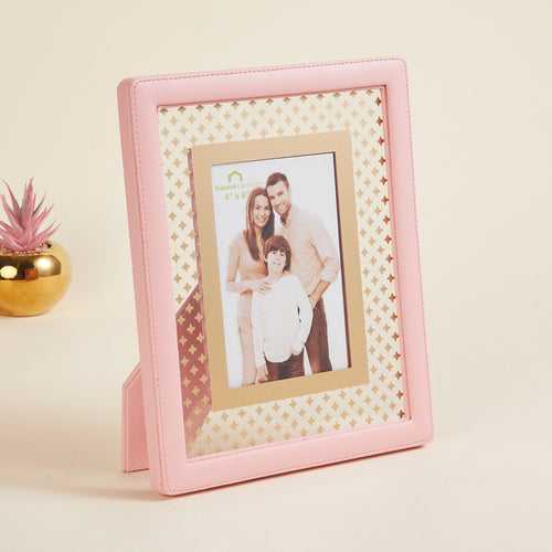 Pink Printed Glass Photo Frame