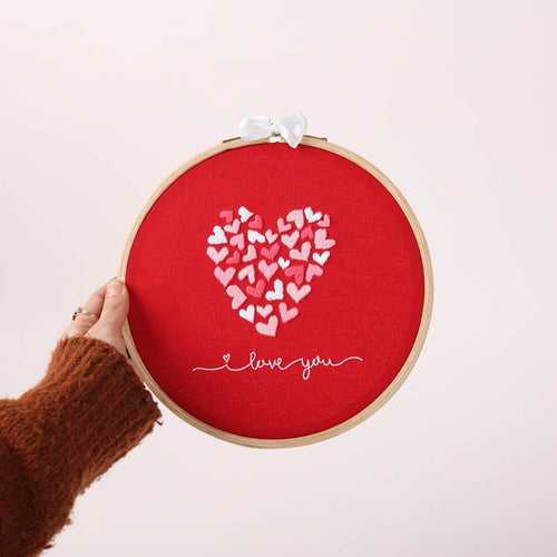 Heart Embroidery Hoop