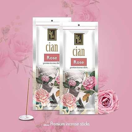 Zed Black Cian Agarbatti / Incense Sticks Pack of 1 in Rose Fragrance