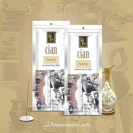 Zed Black Cian Agarbatti / Incense Sticks Pack of 1 in Ivory Fragrance