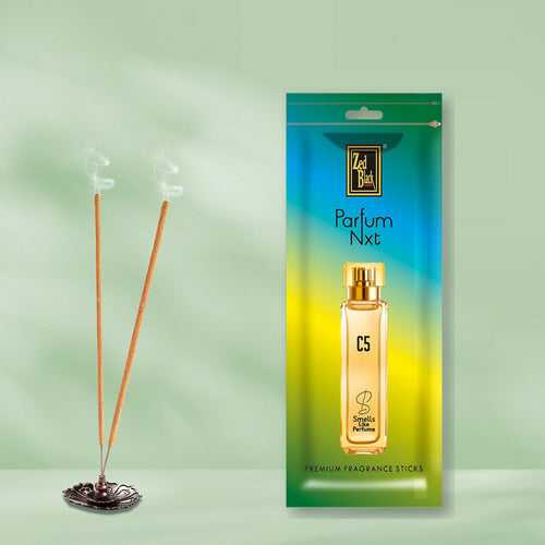 Zed Black Zipper-Parfum Nxt C5- Medium Fragrance Agarbatti / Incense Sticks for Everyday Use Aroma Sticks - Zipper Pack