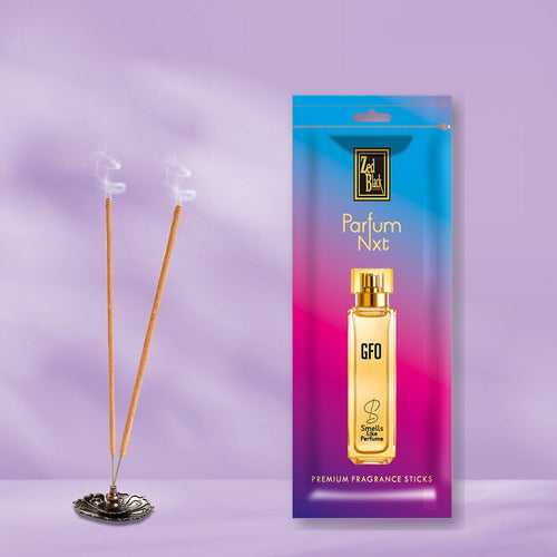 Zed Black Zipper-Parfum Nxt GFO- Medium Fragrance Agarbatti / Incense Sticks for Everyday Use Aroma Sticks - Zipper Pack