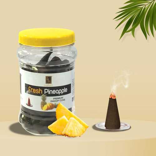 Fresh Pineapple - Dhoop Cone Jar - Monthly Pack