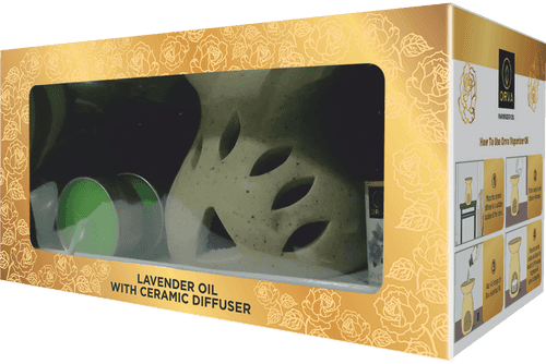 Orva Vaporizer Oil Combo - Oil + Ceramic Diffuser + Candle - Lavender