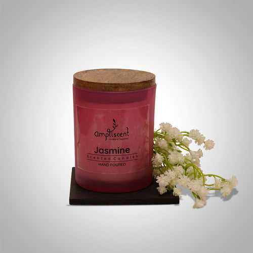 Ampliscent Exotic Candles Collection- Pink Frosted Glass
