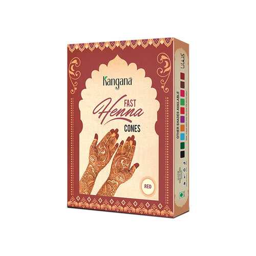 Kangana Fast Henna Red Cones Quick to Apply For Flawless Hand