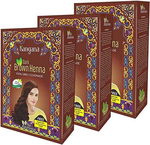 Kangana Dark Brown Henna (Pack of 3)