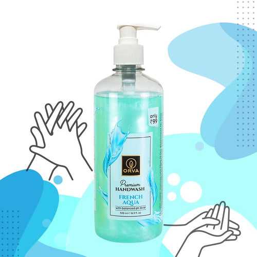 Orva Care Premium Hand Wash - 500 ml - French Aqua