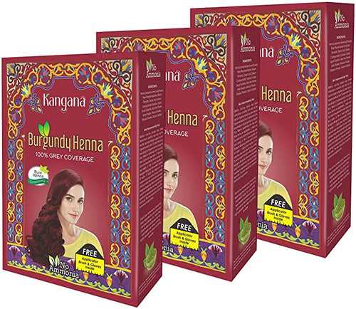 Kangana Burgundy Henna (Pack of 3)