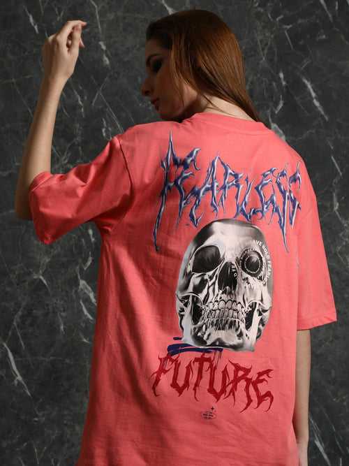 Coral Future Oversized T-Shirt