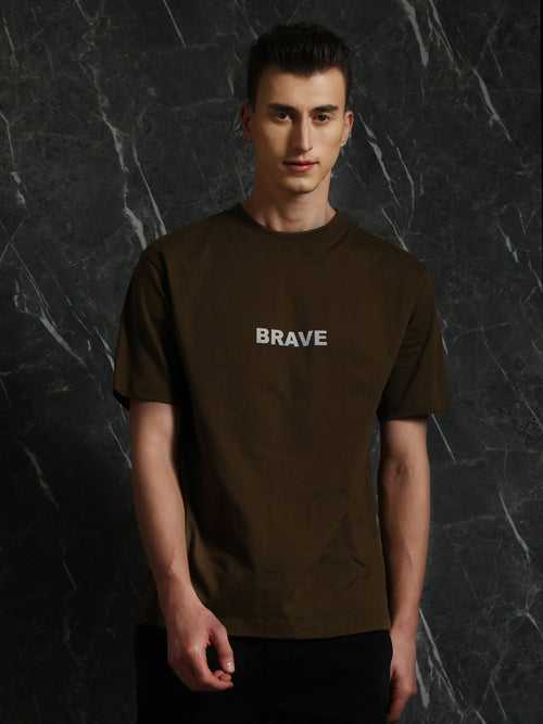 Olive Brave Oversized T-Shirt