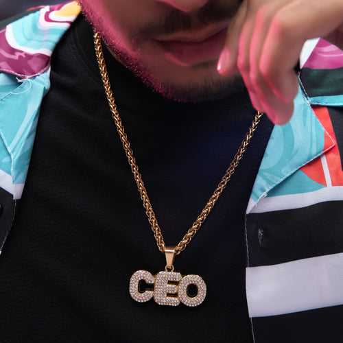 CEO Gold chain With Diamond Pedant GPCP002
