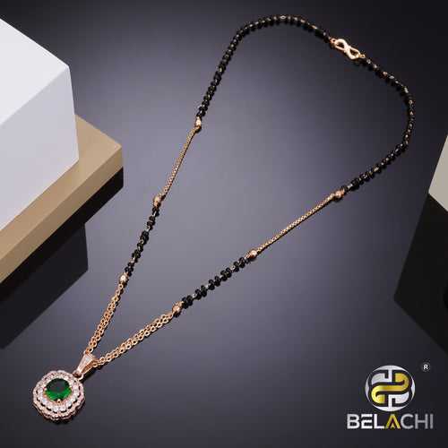 Marissa Green Diamond Rosegold Mangalsutra