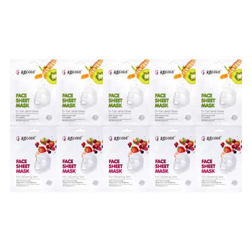 Recode Face Sheet Mask 
 Set of 10