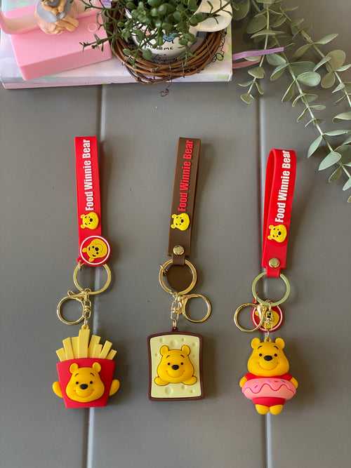 Hungry Yellow Bear Keychain