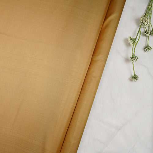 Gold Yarn Dyed Pure Bangalore Silk Fabric