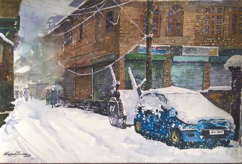 'Shehr-i-Khaas in Winters - 2' by Masood Hussain