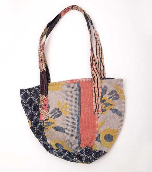 Multi Color Handcrafted Kantha Embroidered Bag