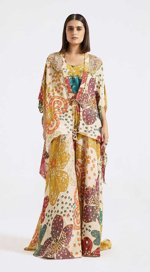 Multicoloured Sharara Set