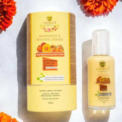 Marigold and Winter cherry Deep moisturizing gel cream for Dry skin-100ml