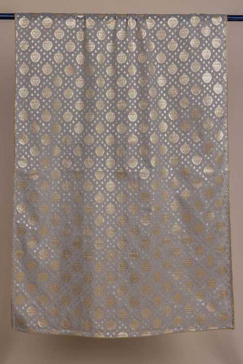 Grey Chanderi Dupatta