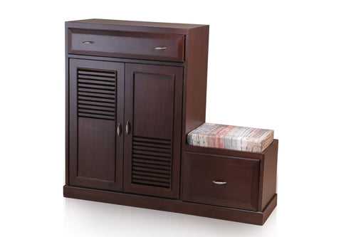 Louver Shoe Cabinet