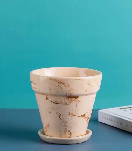 Decorative 5 Inch Mystique Ceramic Pot