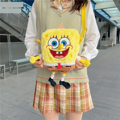 Plush Spongebob Sling Bag
