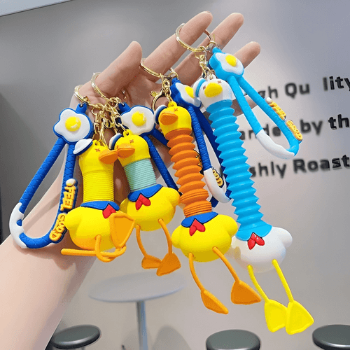 Stretch the Neck Goose 3D Keychain