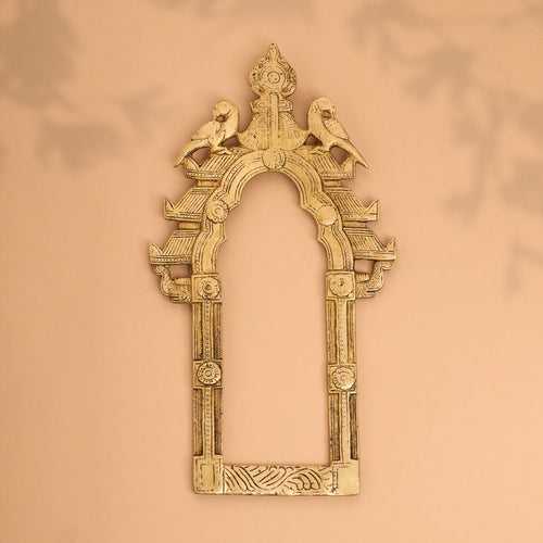 Brass Handcarved Prabhavali Frame (11 Inch)