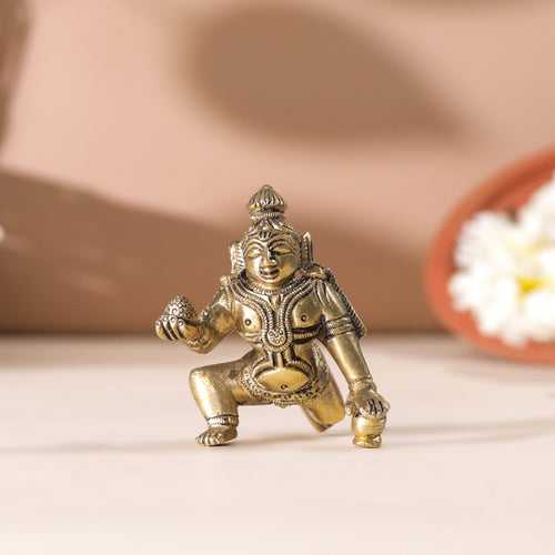 Brass Laddu Gopal Idol (3 Inch)