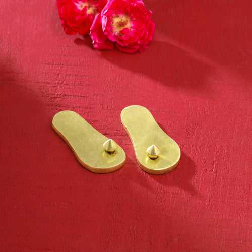 Brass Superfine Charan Paduka (3 Inch)