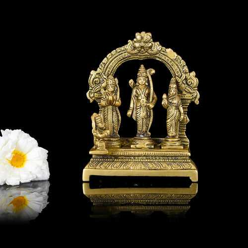 Brass Ram Darbar Statue (6.3 Inch)