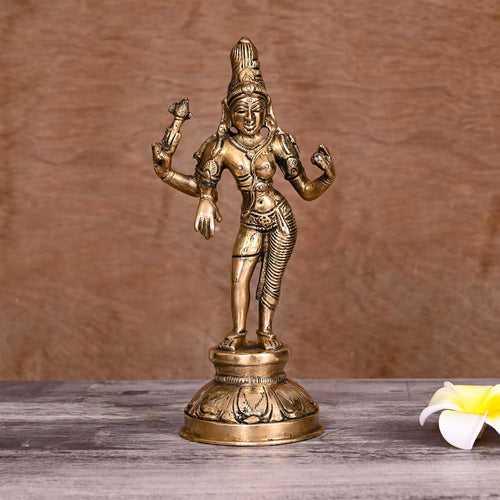 Brass Ardhanarishwara Idol (8.5 Inch)