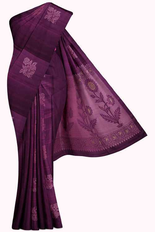 Purple Soft Silk Saree