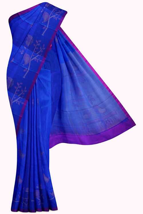 Blue Soft Silk Saree