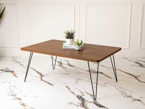 Walnut Hues Rectangle Coffee Tables, Wooden Tables, Coffee Tables, Center Tables, Living Room Decor by A Tiny Mistake