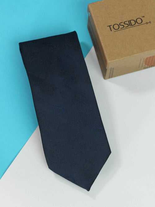 Blue Paisley Woven Necktie