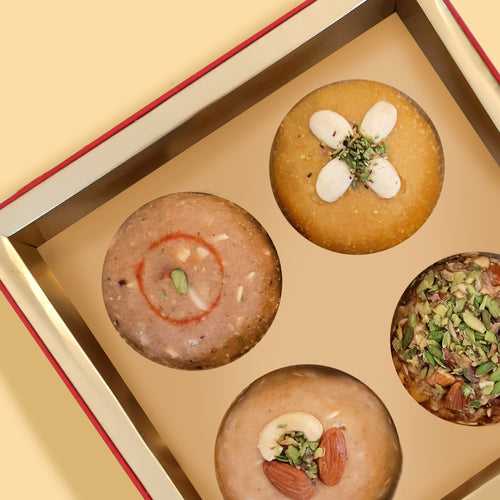 SHAHI LADOO BOX - BOX OF 4