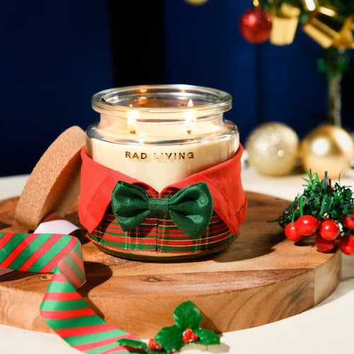 Jolly Santa - Scented Double Wick Candle Jar