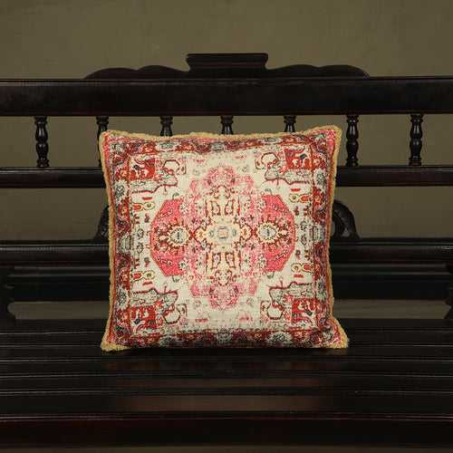 Kilim Print Cushion Cover (Pink)