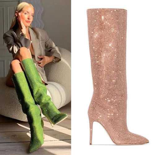 Rhinestone Bling Boots